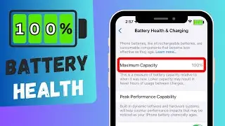 How to Increase Battery Health % 🔋 Maintain Battery Health!