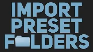 Import entire preset folders into Logic Pro plug-ins