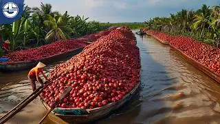 Harvesting MILLIONS Of Tons Of DATES To Make Delicious Jams Ready For Market! 