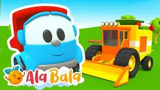 Camionul Leo construiește un UTILAJ AGRICOL - Desene AlaBaLa pentru Copii