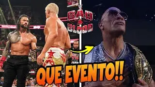 THE ROCK ESTÁ DE VOLTA!!! VAI COMEÇAR!! - WWE Bad Blood 2024