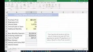 Pay Off Your Mortgage Loan Faster with Excel NPER Function