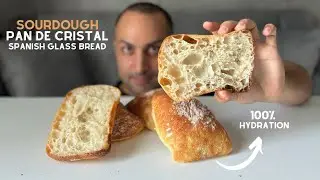 Pan De Cristal (Spanish Glass bread 100% Hydration)