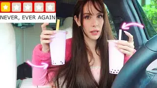 I Went To The WORST RATED Boba Place In My City & Ordered My FAVORITE Drinks! Boba Shop Review