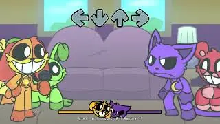 FNF Vs CatNap v2 Poppy Playtime Chapter 3 (2025 edition) CatNap and DogDay vs me + joy hour song