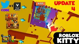 Roblox Kitty: UPDATE 4 - First Person Mode, New Race Tower, Trap Skins & More