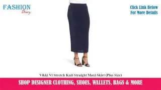 ★★★ Vikki Vi Stretch Knit Straight Maxi Skirt (Plus Size) ★★★
