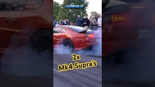 2x Mk4 Supras Gone Wild!! *Burnouts* 🚗💨 #jamboolio #burnout