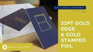 32 PT Gold Edge & Gold Stamped Foil | Primoprint