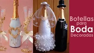 botellas para boda decoradas