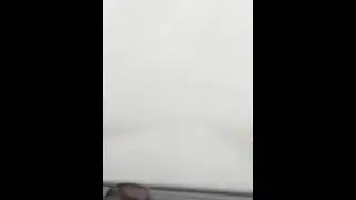 Попал под сильнейший ливень с градом.