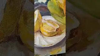 Обзор картины Натюрморт с хурмой и лимоном