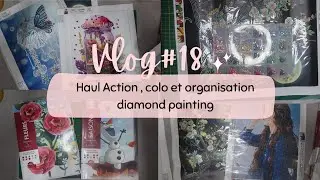 Creative Vlog #18 - Haul Action, coloring and diamond painting organization