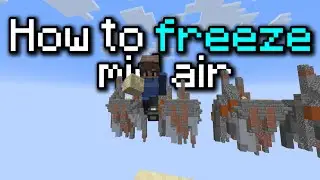 How to freeze MID AIR In Minecraft… (NO HACKS!)