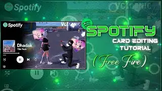 Spotify Card Editing Tutorial Free Fire ||@volcanic_ff ||