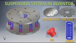 Suspension System in Autodesk Inventor || Inventor Tutorials || Autodesk inventor Assembly Tutorials