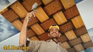 Oil tube design | wall texture design | 3d texture | ceiling design | bedroom wallpaper | royal play