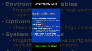 Java Properties : Options vs System Properties vs Application Arguments