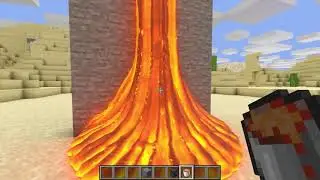 very realistic Minecraft lava.