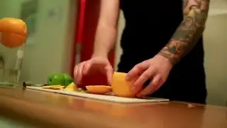 кальян на стакане из фруктов ,фруктовая чаша для кальяна
