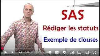 Société par actions simplifiée, modèle de rédaction de statuts de SAS