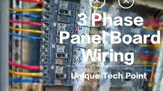 3 phase panel board wiring | how to wiring electric panel  board? | electric work