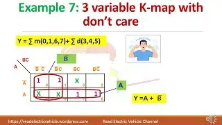 Karnaugh Map (K- map) /rules/3 variable K map problems with solution