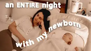 spend a REAL FULL NIGHT WITH A NEWBORN *exclusively breastfed* + toddler | night time routine