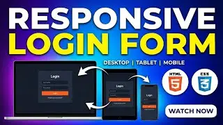 HTML and CSS Login Form | Mobile, Tablet & Desktop