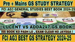 How to study GS For FCI AG3 2024-25 ? | FCI Ag3 GS Strategy | gs for fci ag3 |