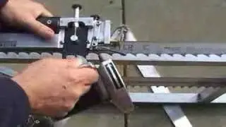 Bandsaw sharpener in action