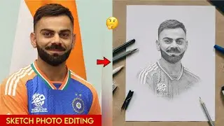 Pencil Sketch Effect Photo Editing Tutorial 2024 | Fan Made Drawing Effect Picsart
