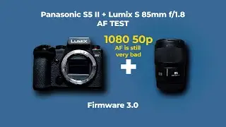 Panasonic S5 II - Firmware 3.0 - AF TEST - Lumix S 85mm f/1.8