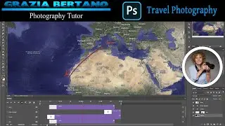 Percorso animato per i video di viaggio con Photoshop!