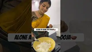 Alone at home for Pooja 🪔|special sweet recipe |#shorts #cooking