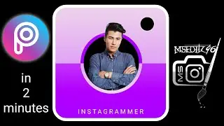 PicsArt editing tutorial : Instagram picture edit | POP out edit in 2 minutes | created by MSeditz96