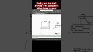 How to save AutoCAD drawing to a lower version #autocad #exchange #drawing #autocaddrawing