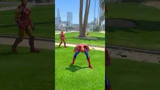 GTA V IRON MAN SAVES SPIDERMAN FROM ZOMBIES 😨 | 