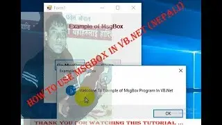 Visual Basic In Nepali: VB.NET Tutorials | How To Use MsgBox In VB.Net By NP Rijal (Nepali)