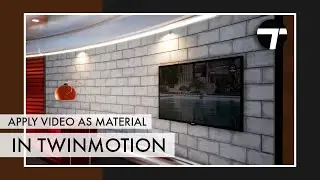 Apply video as material in Twinmotion 2021 | Learn Twinmotion in HINDI