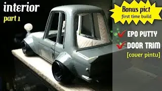 Tooned Datsun 510 bluebird hot wheels custom - interior epo putty ✔part 1