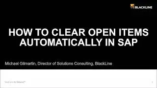 Open Item Management: How to Clear Open Items in SAP Automatically