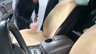 Установка автомобильных накидок меховых