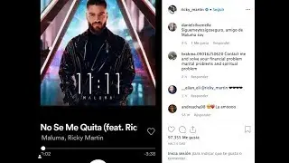 Ricky Martin presumió su nueva colaboración musical con Maluma