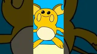 Animated Video of Pichu evolution in 9 sec!!#pikachu#pichu#raichu#shorts