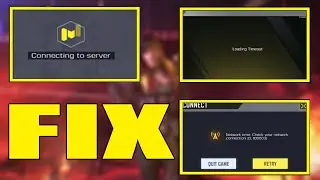 FIX Connecting to server, Loading timeout and Network error problem in COD mobile