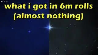 what I've gotten since 3m rolls (almost nothing)