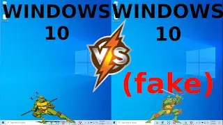 Windows  11 vs  Fake Windows 11 (Linux)