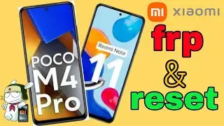 redmi note 11 & pocco m4 pro remove account frp bypass xiaomi and hard reset 2201117pg