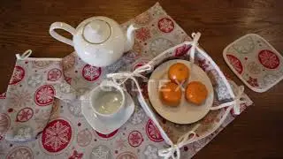 Кухонный комплект Снежинки бежевый